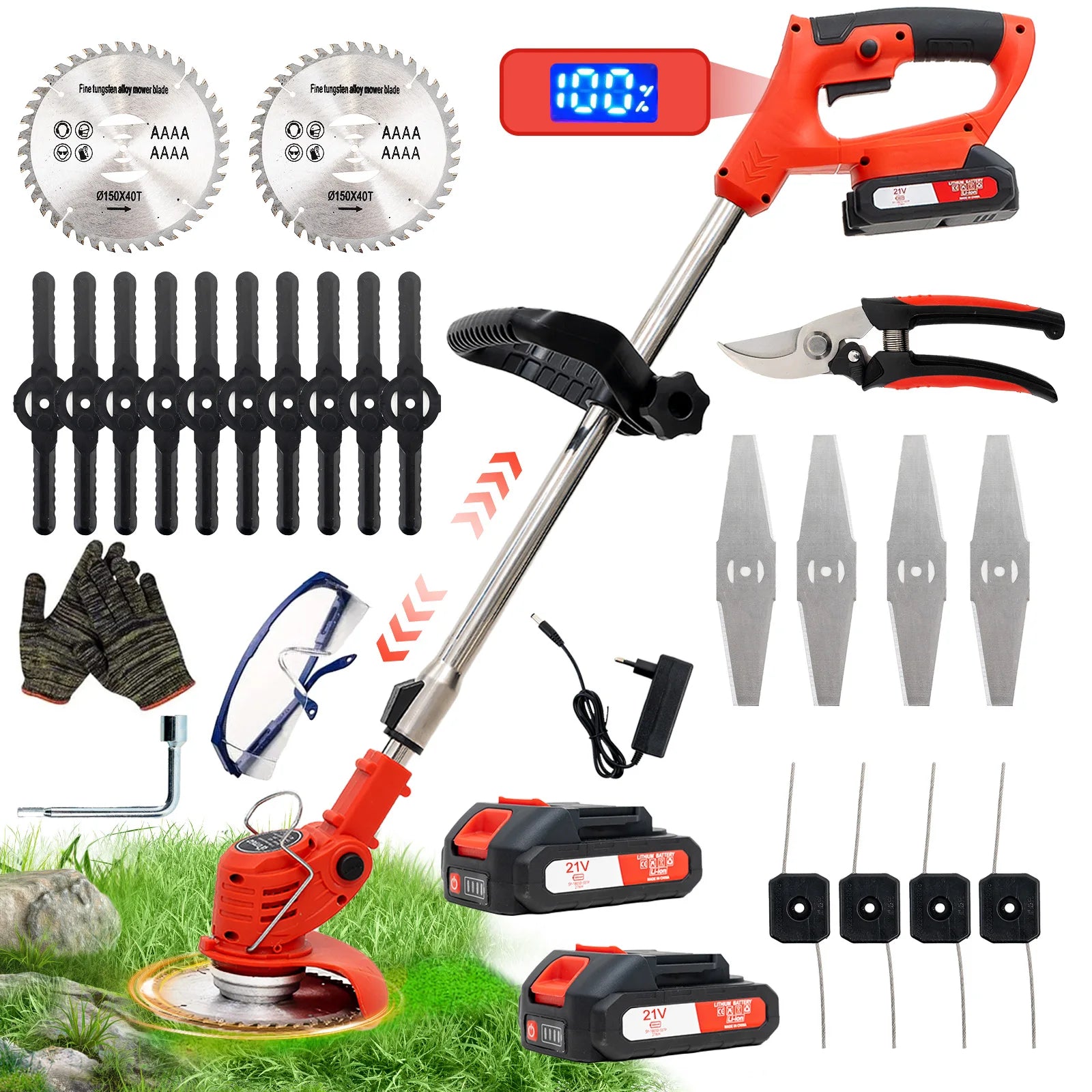 Cordless Electric Grass Trimmer