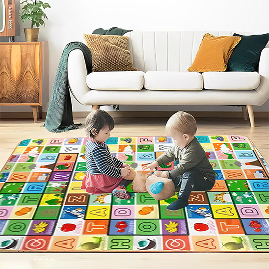 Tapis de jeu pour bébé, animaux double face, jouets éducatifs pour enfants, sol souple, tapis rampant pour tout-petits, activité de jeu, salle de sport 180cmX120cmX0.3cm