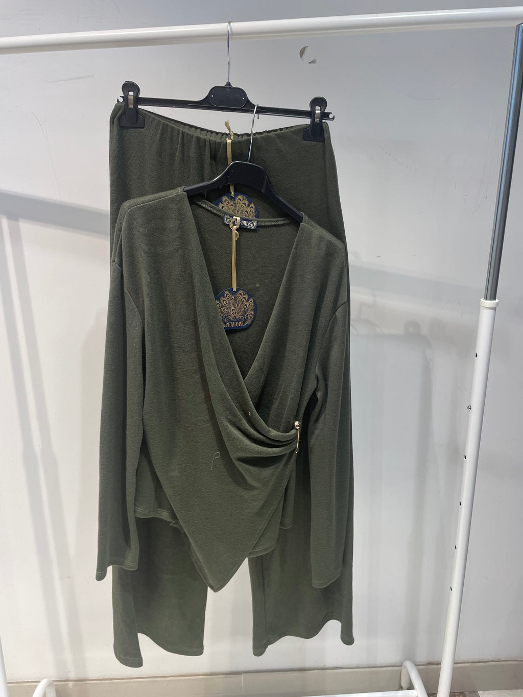 Ensemble Femme Confort Absolu – Cache-Cœur & Pantalon Fluide – Taille Unique