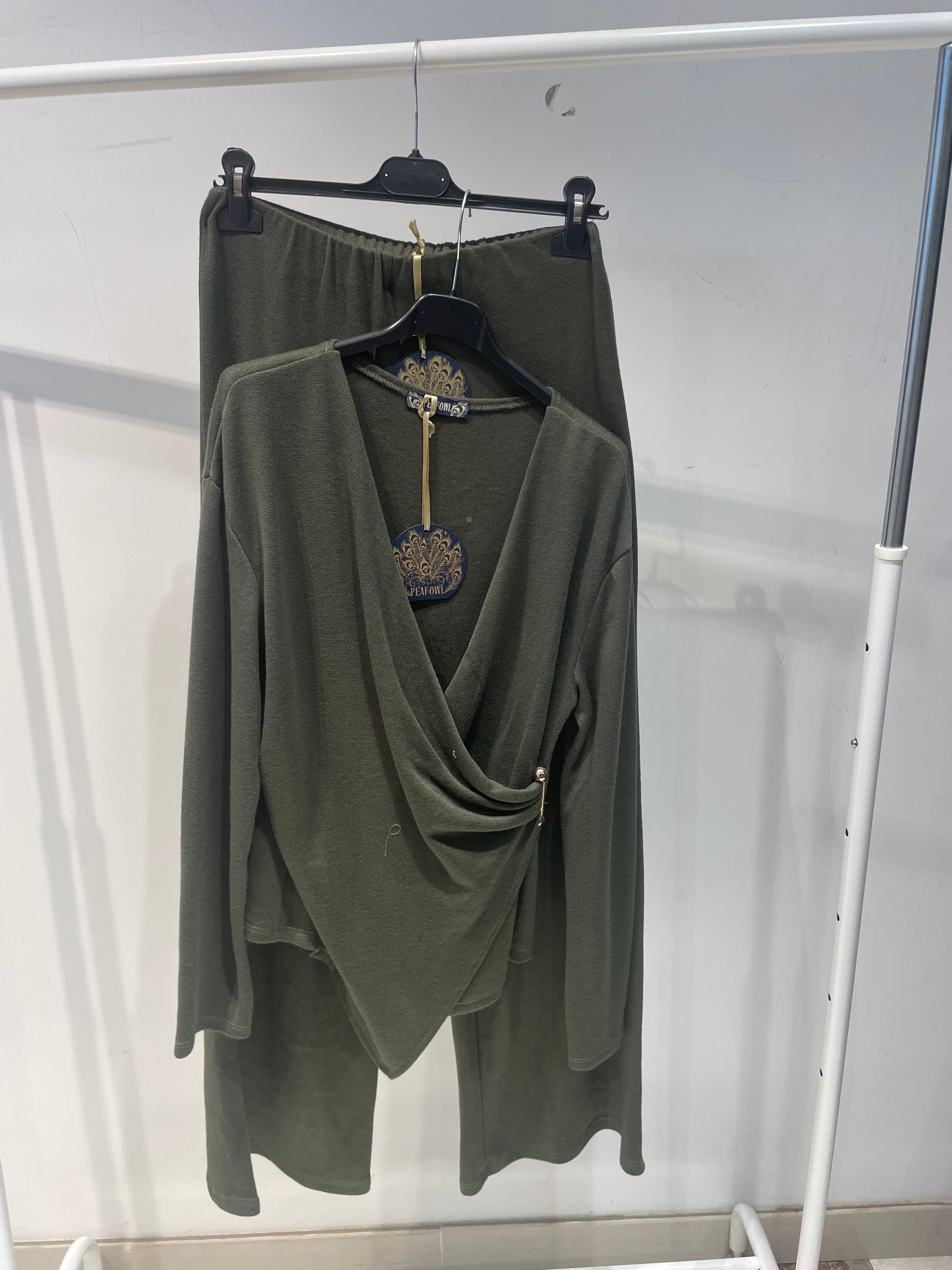 Ensemble Femme Confort Absolu – Cache-Cœur & Pantalon Fluide – Taille Unique