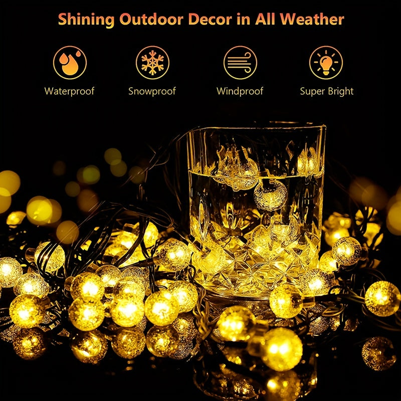 LED Solar String Lights For Lawn