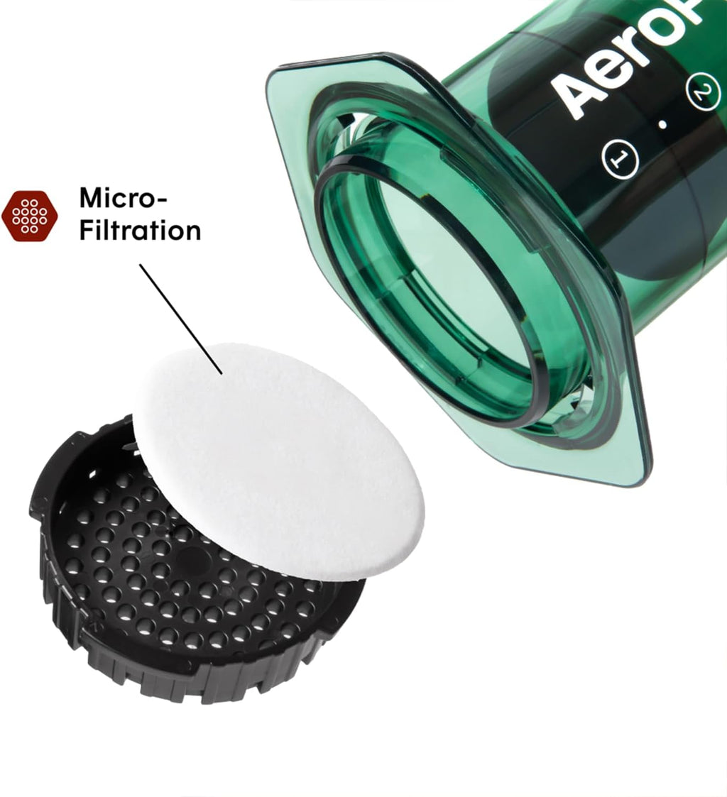 AeroPress Clear XL cafetière à piston, grande tout-en-un, cafetière manuelle style expresso et filtre, infusion en 2 min, portable pour voyage et camping