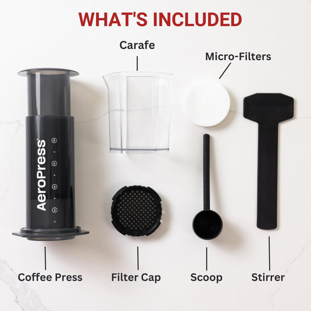 AeroPress Clear XL cafetière à piston, grande tout-en-un, cafetière manuelle style expresso et filtre, infusion en 2 min, portable pour voyage et camping