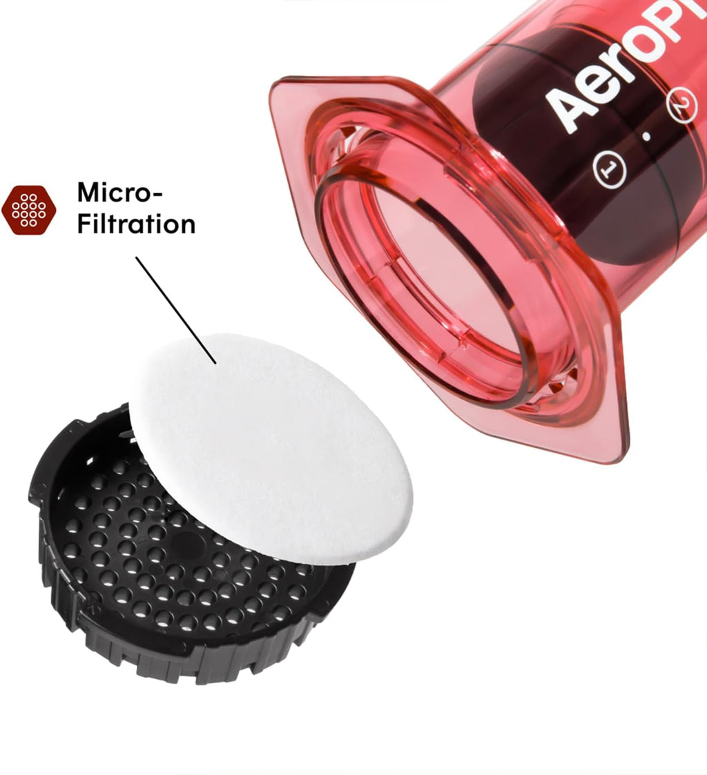 AeroPress Clear XL cafetière à piston, grande tout-en-un, cafetière manuelle style expresso et filtre, infusion en 2 min, portable pour voyage et camping