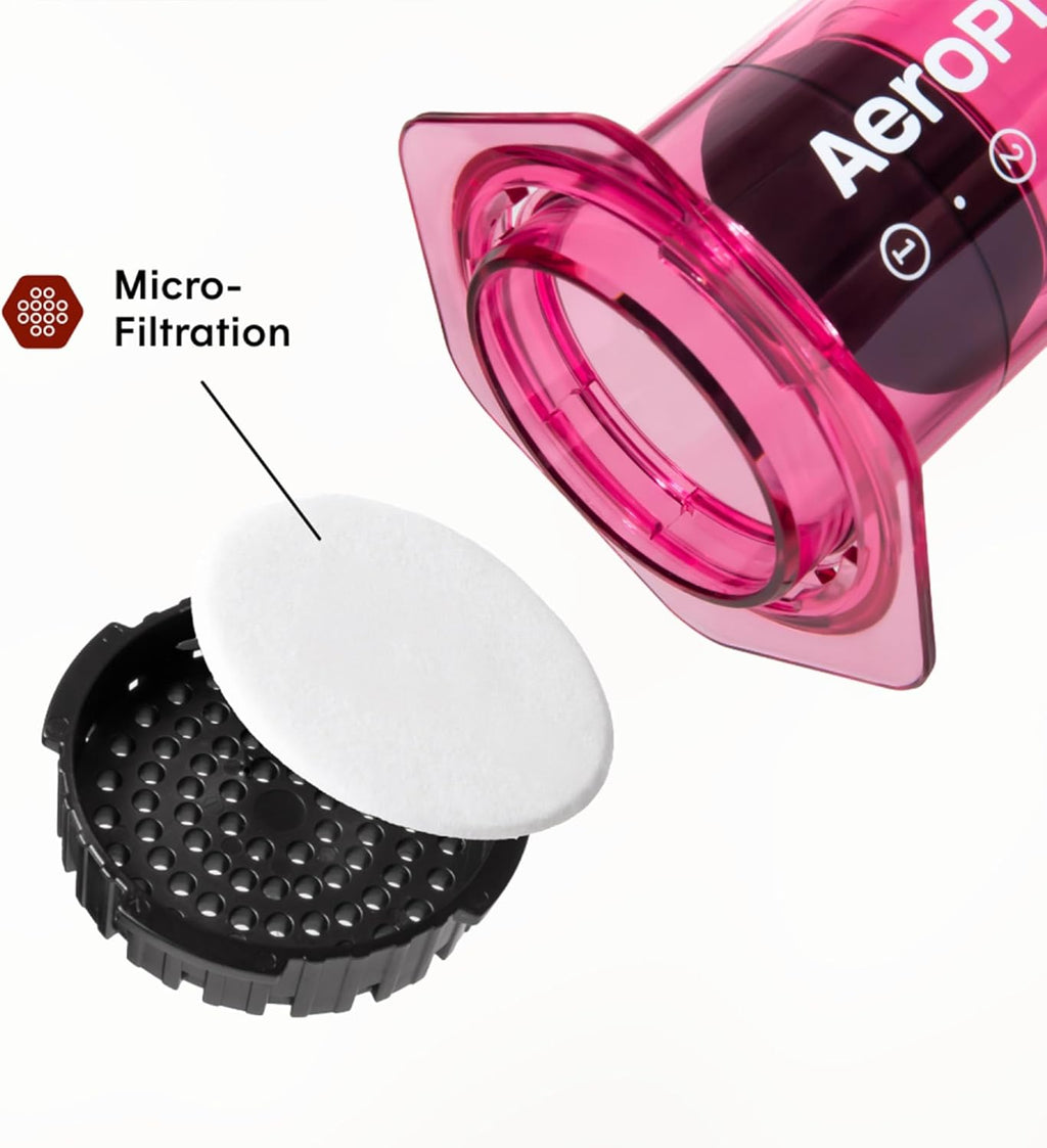 AeroPress Clear XL cafetière à piston, grande tout-en-un, cafetière manuelle style expresso et filtre, infusion en 2 min, portable pour voyage et camping