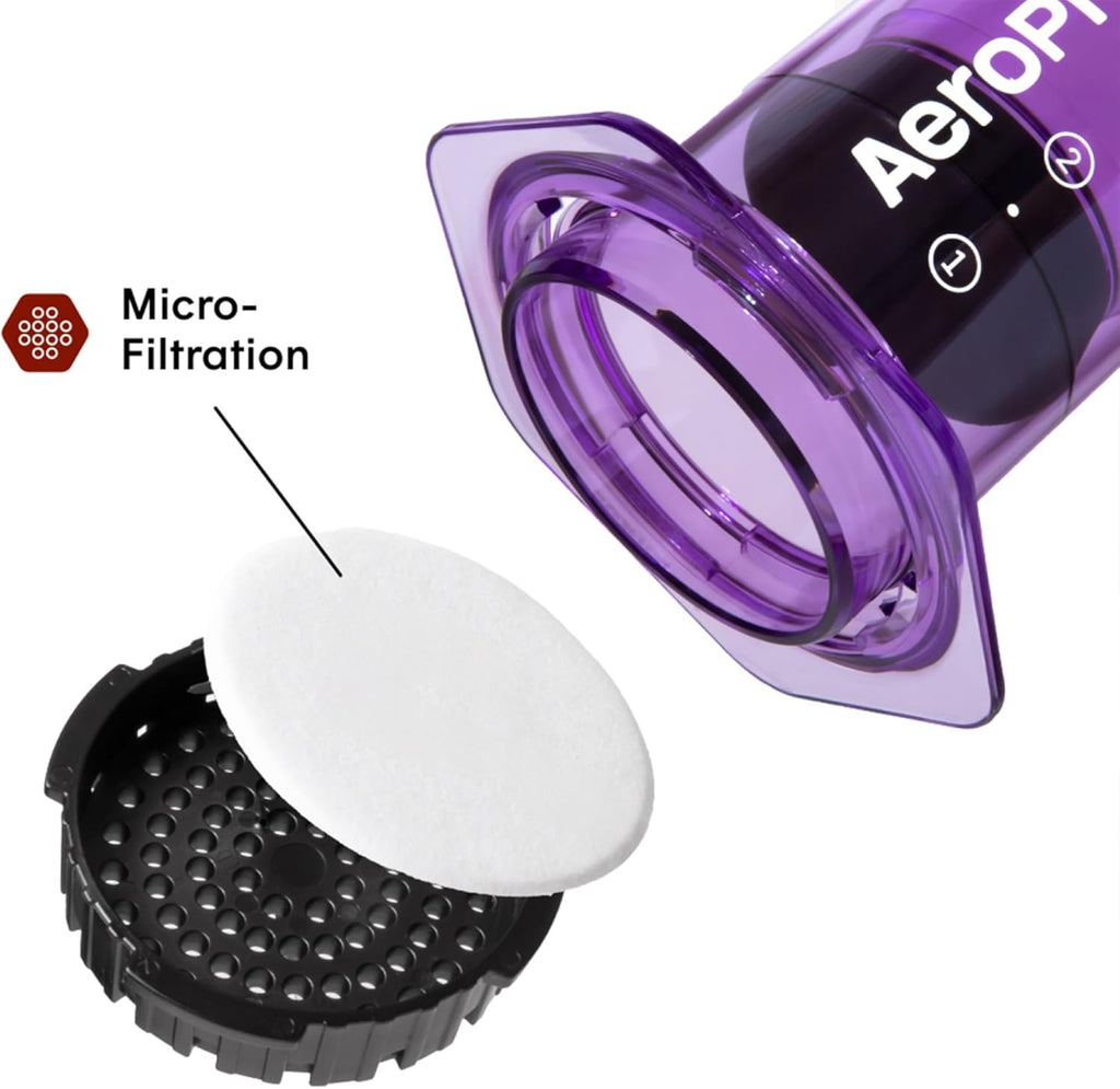 AeroPress Clear XL cafetière à piston, grande tout-en-un, cafetière manuelle style expresso et filtre, infusion en 2 min, portable pour voyage et camping