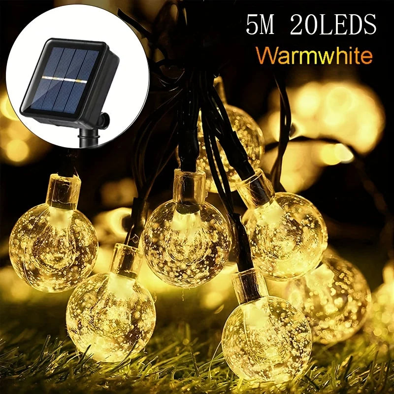 LED Solar String Lights For Lawn