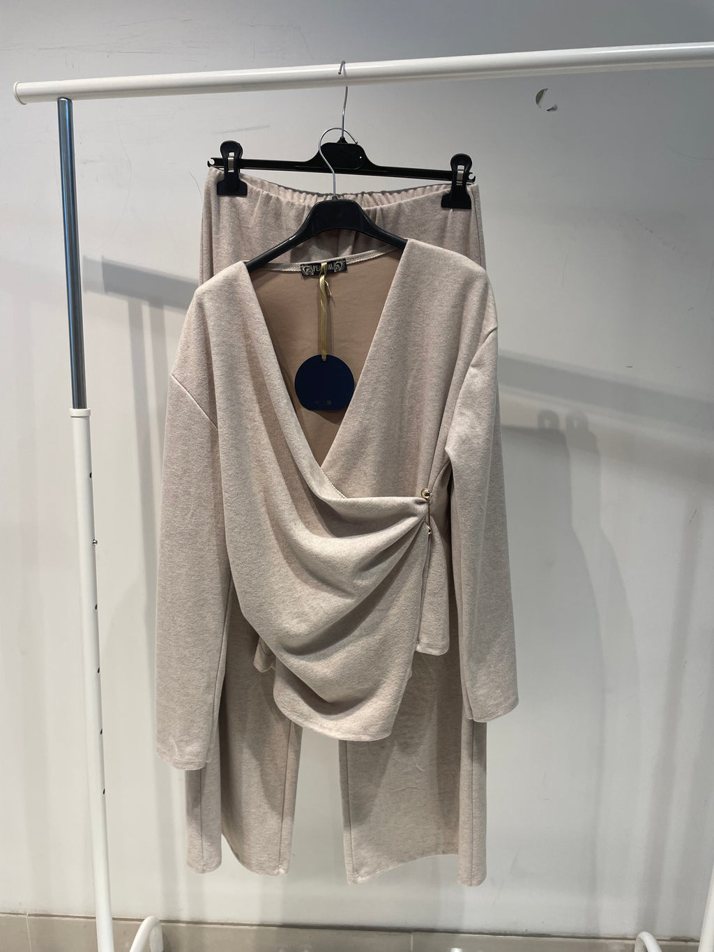 Ensemble Femme Confort Absolu – Cache-Cœur & Pantalon Fluide – Taille Unique