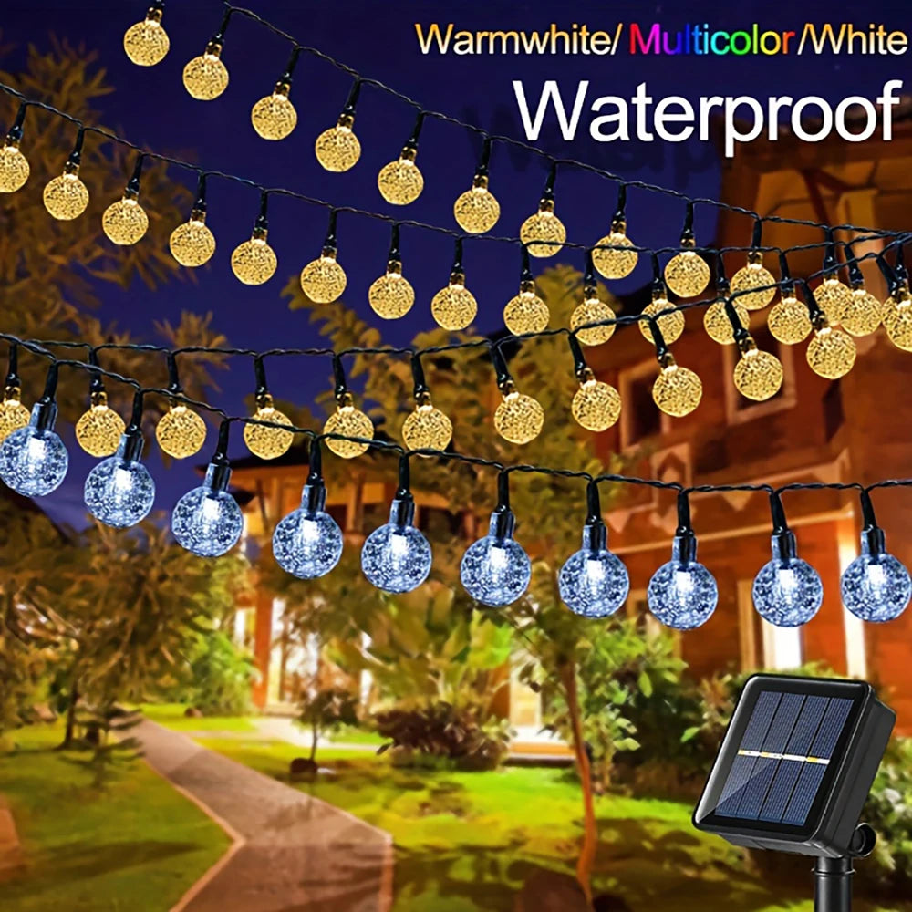 LED Solar String Lights For Lawn
