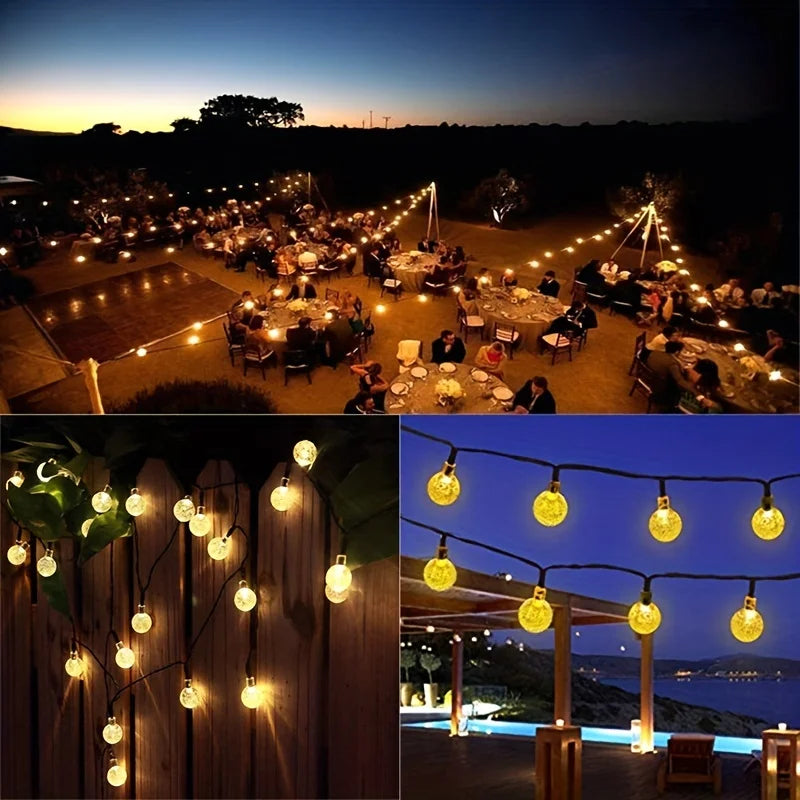 LED Solar String Lights For Lawn