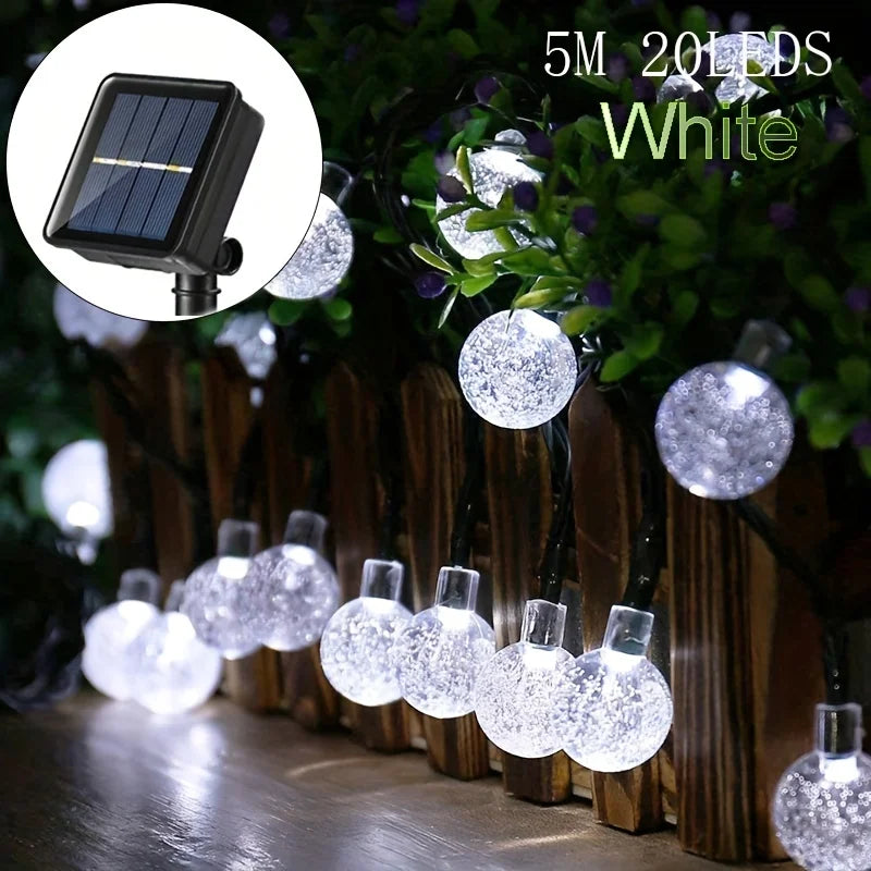 LED Solar String Lights For Lawn