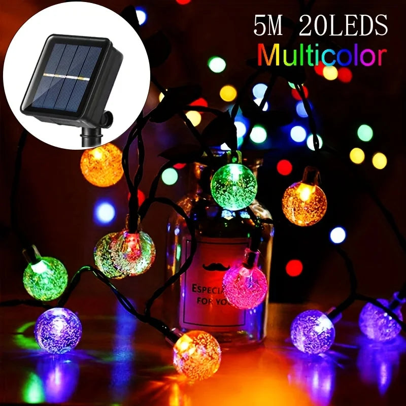 LED Solar String Lights For Lawn
