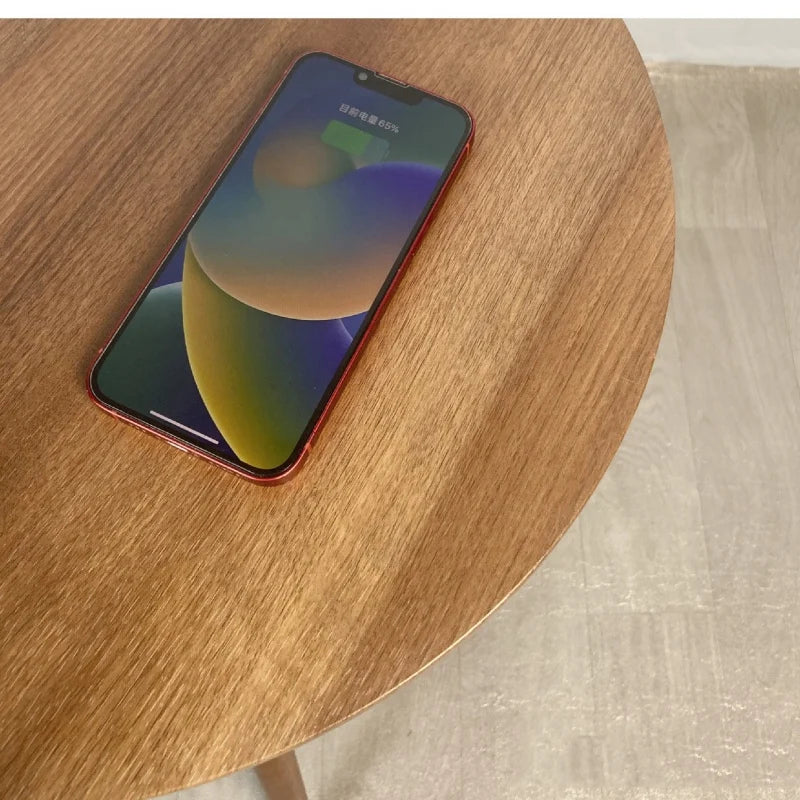 Table d’Appoint Intelligente avec Recharge Sans Fil et Haut-Parleur Bluetooth