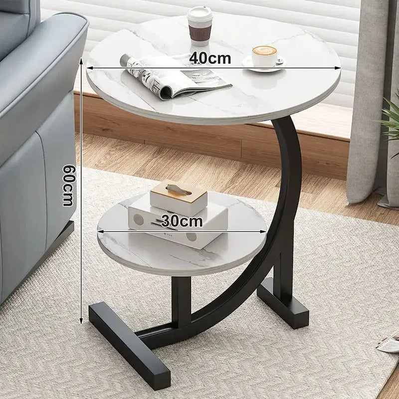 Table d’appoint deux niveaux pour petits espaces