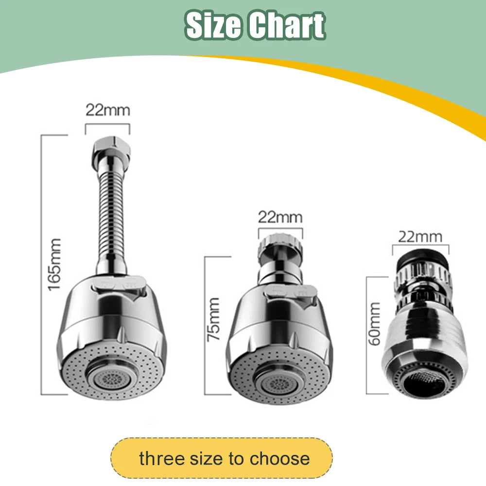 360 Degree Rotatable Kitchen Faucet Nozzle