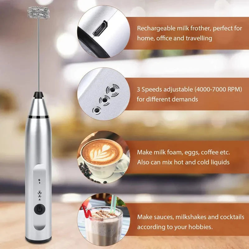 Portable Handheld Electric Milk Frothers
