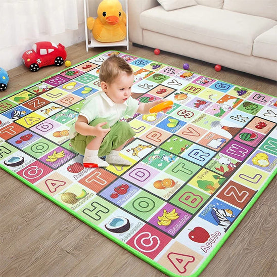Tapis de jeu pour bébé, animaux double face, jouets éducatifs pour enfants, sol souple, tapis rampant pour tout-petits, activité de jeu, salle de sport 180cmX120cmX0.3cm