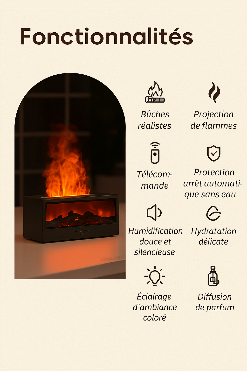 Flame Aroma Humidifier